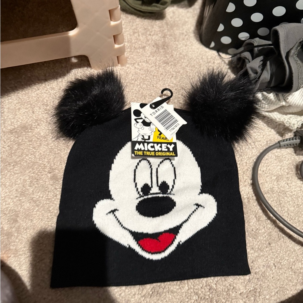 Disney Black and White Mickey Mouse Hat
